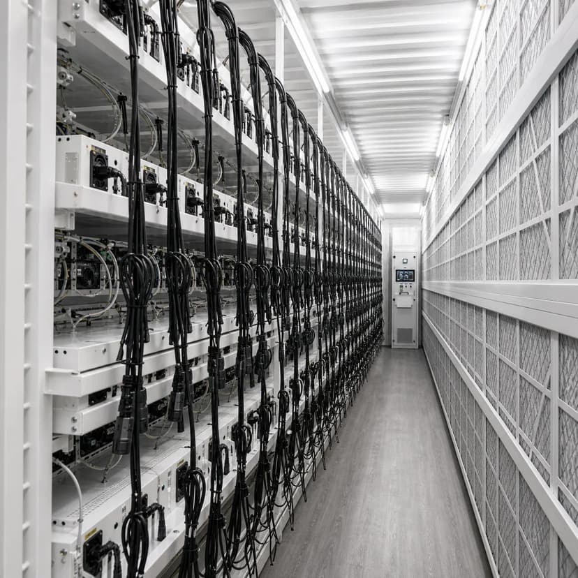 High-density miner racking and cable management