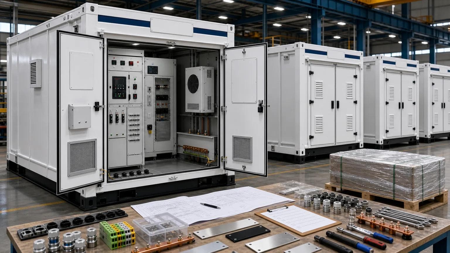 Factory-built Power E-House for data center electrical rooms