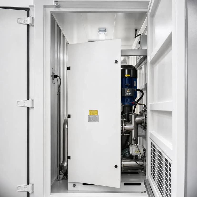 Liquid-cooling circulation pump set and stainless-steel piping