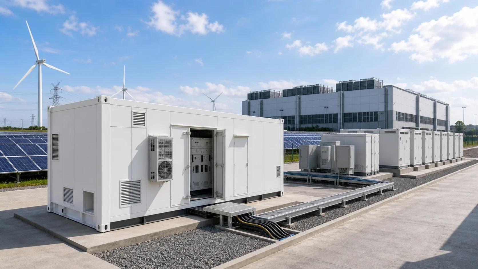 Power E-House for energy-coupled compute facilities