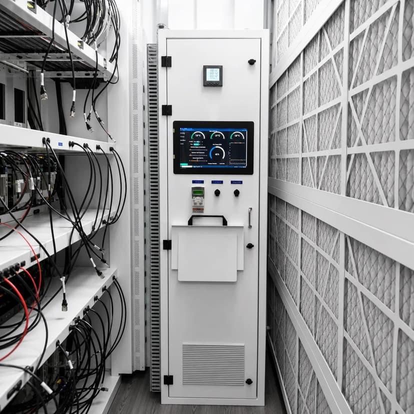 Smart climate-control monitoring cabinet