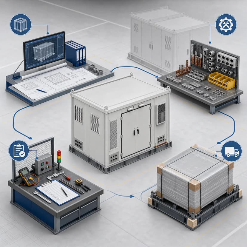 MV Switchgear E-House - Finished E-House delivery